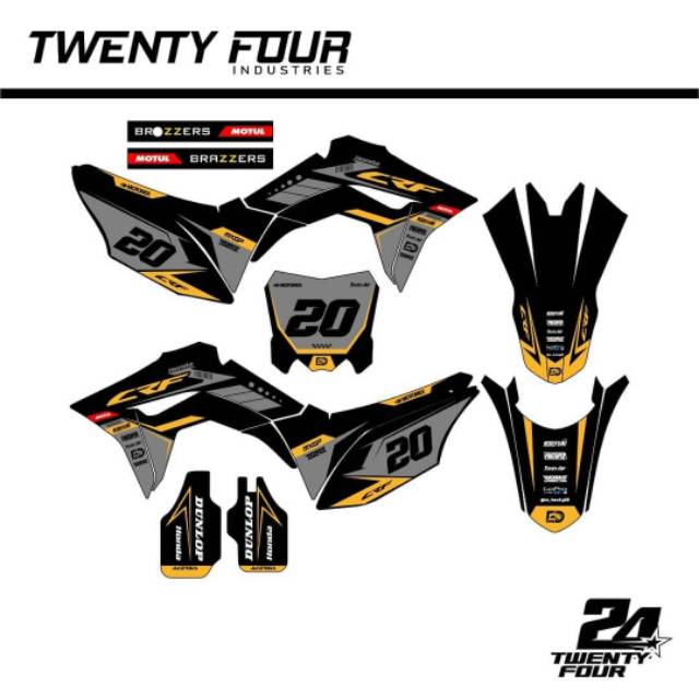 DECAL MOTOR STIKER MOTOR TRAIL SUPERMOTO CRF/ KLX ...