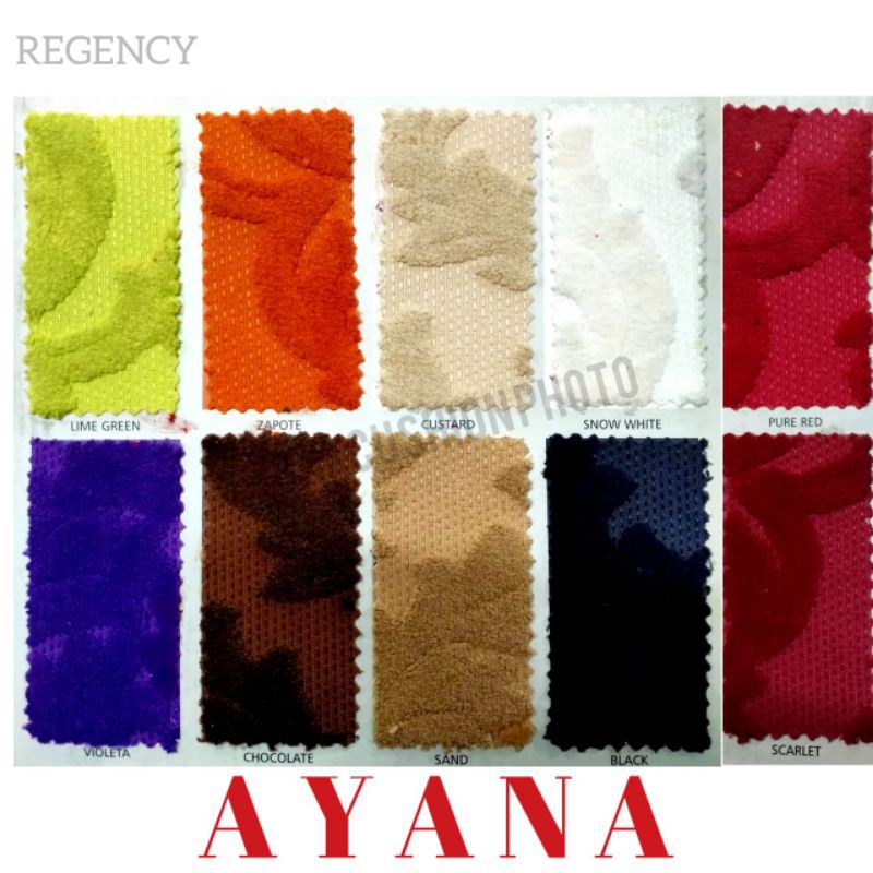 BAHAN KAIN SOFA / MEUBEL / KURSI REGENCY SUEDE VELVET TEBAL - AYANA
