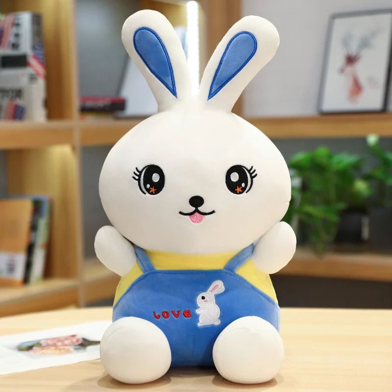 NEW...BONEKA terbaru boneka rabbit pake baju/boneka rabbit baju 2 warna/boneka rabbit baju lucu/boneka rabbit imut