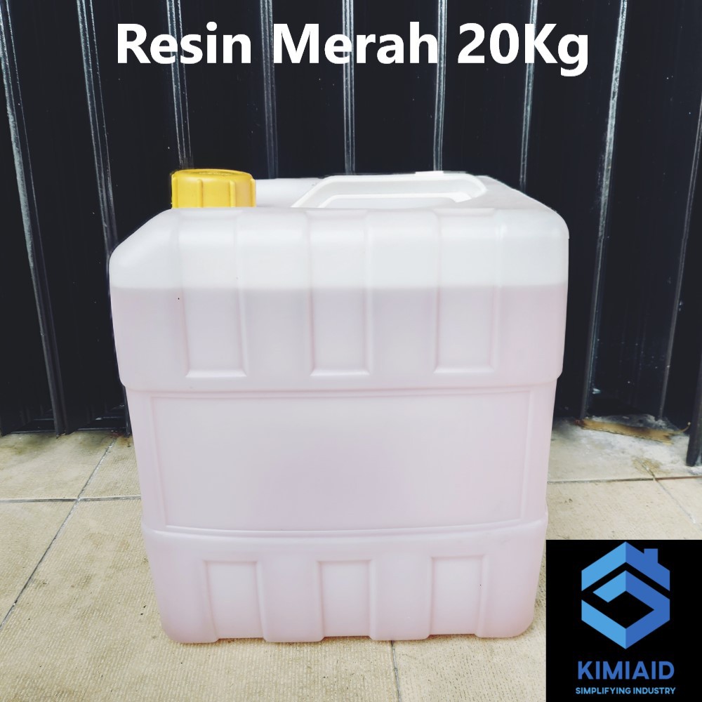 Resin Merah 20Kg - Kerajinan Tangan - Resin Polyester Merah - Resin fiberglass