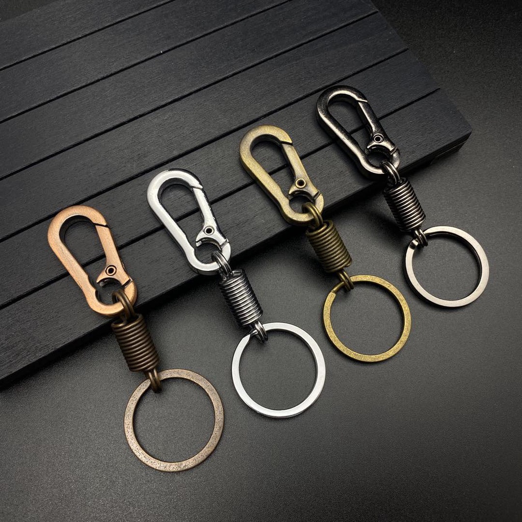 Gantungan kunci carabiner spring per stainless kualitas terbaik murah tebal