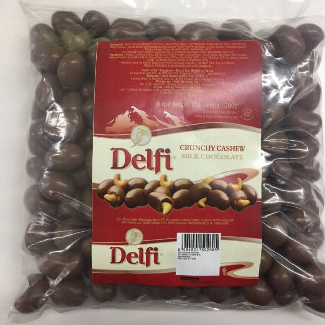 

Coklat delfi rasa mede atau almond berat 500 gram