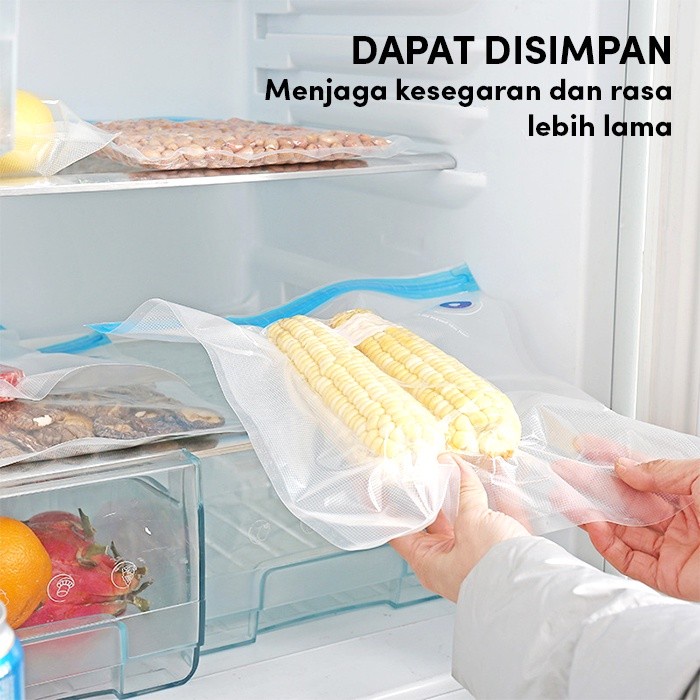 Vakum Makanan Praktis 1 Pack Get 10 Pcs