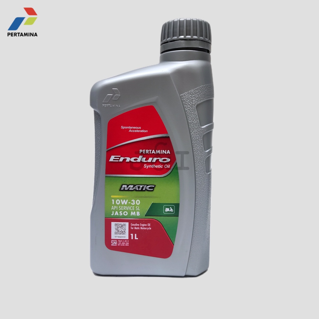 Oli Pertamina Enduro Matic 10W-30 API SL JASO MB 1 Liter