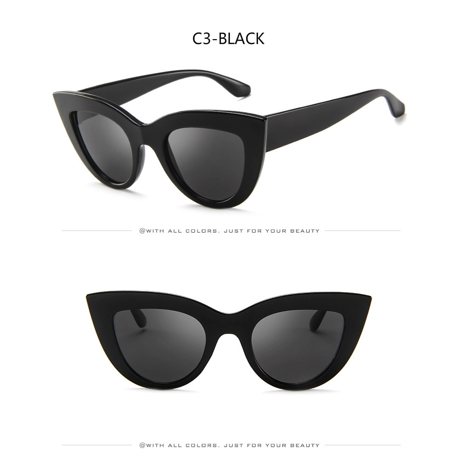 European and American retro cat eye trend personality fashion men and women sunglasses