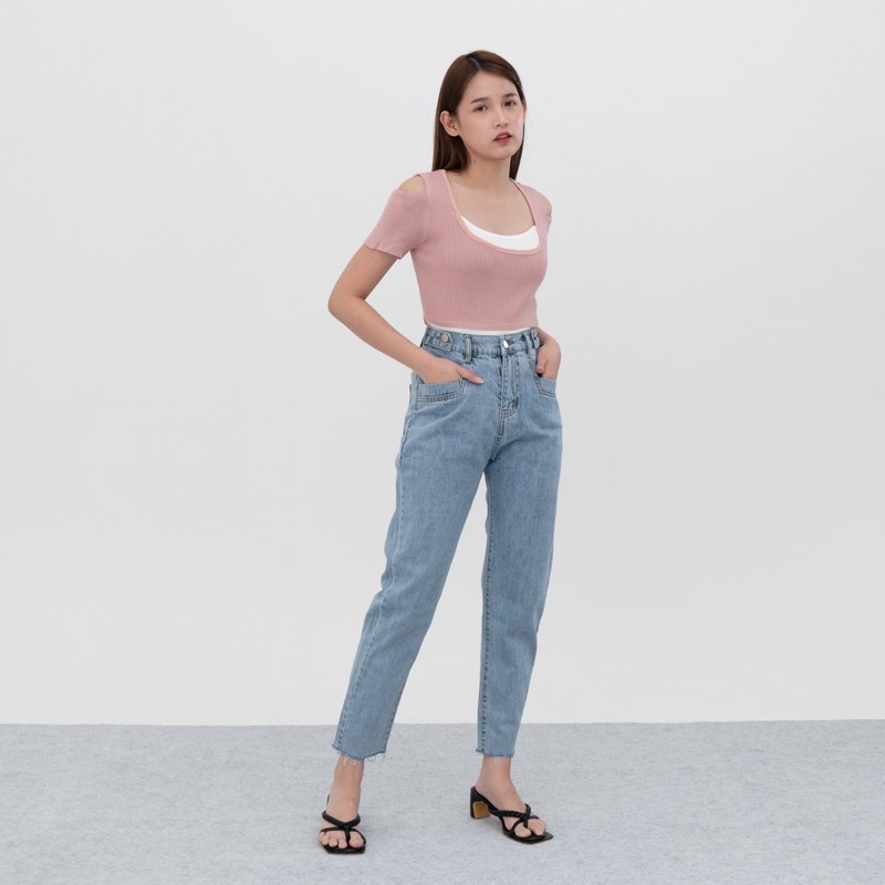 VIERLIN - Jeans 3036 - HW JEANS BOYFRIEND