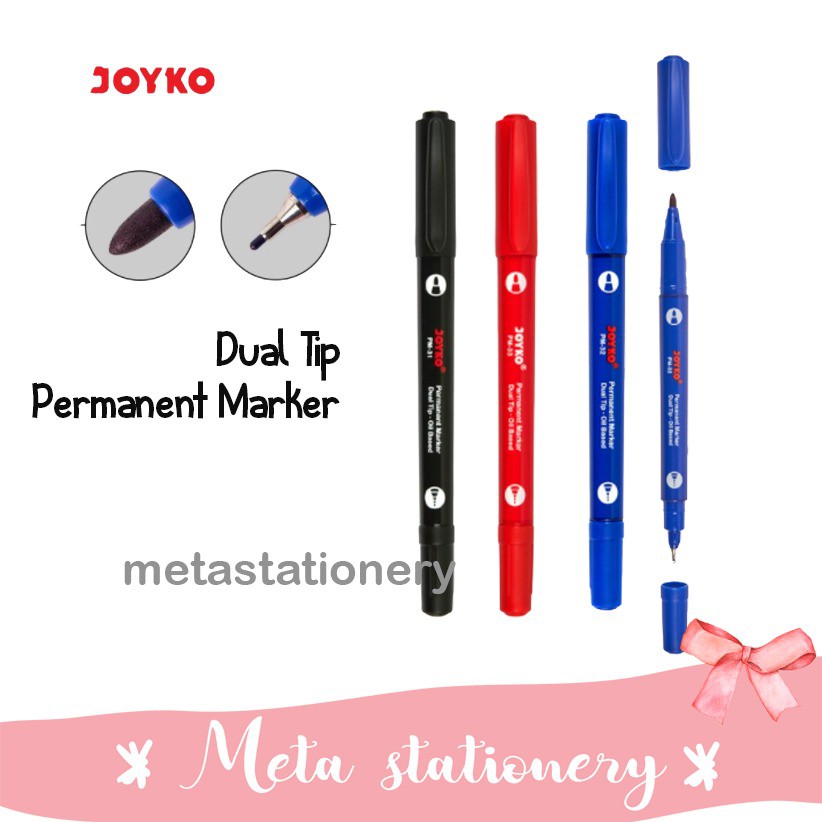 

Permanent Marker / Spidol Permanen Joyko Dual Tip