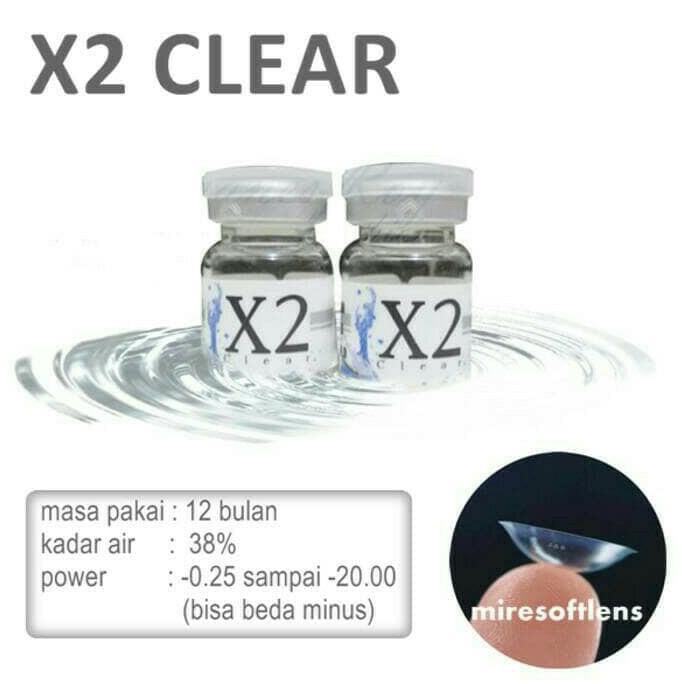 

Termurah!! Softlens X2 Clear Bening Tahunan Yearly Minus Tinggi Sampai -20.00