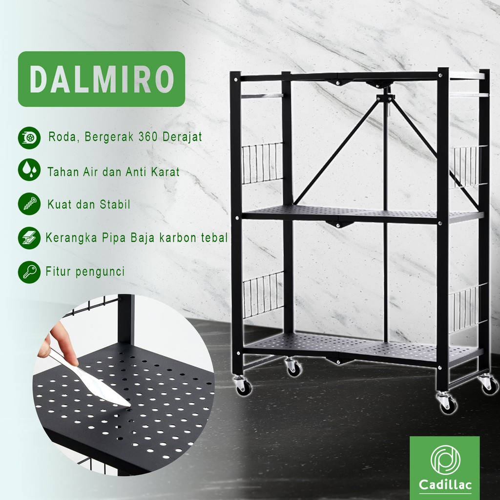 Cadillac Dalmiro Rak Dapur Penyimpanan 3 Susun CDLC0004