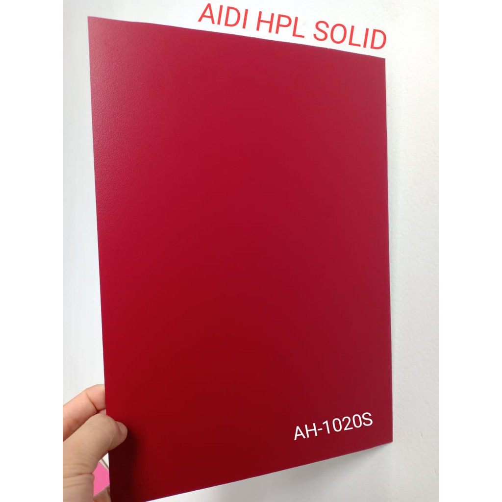 AH 1020S MAROON HPL POLOS HPL SOLID HPL MATTE MERAH TUA POLOS HPL AIDI 1020