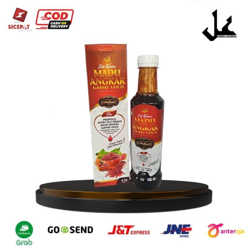 Sari Kurma Madu Angkak Plus Gamat Gold Elmadinah |Mengatasi Typus , DBD