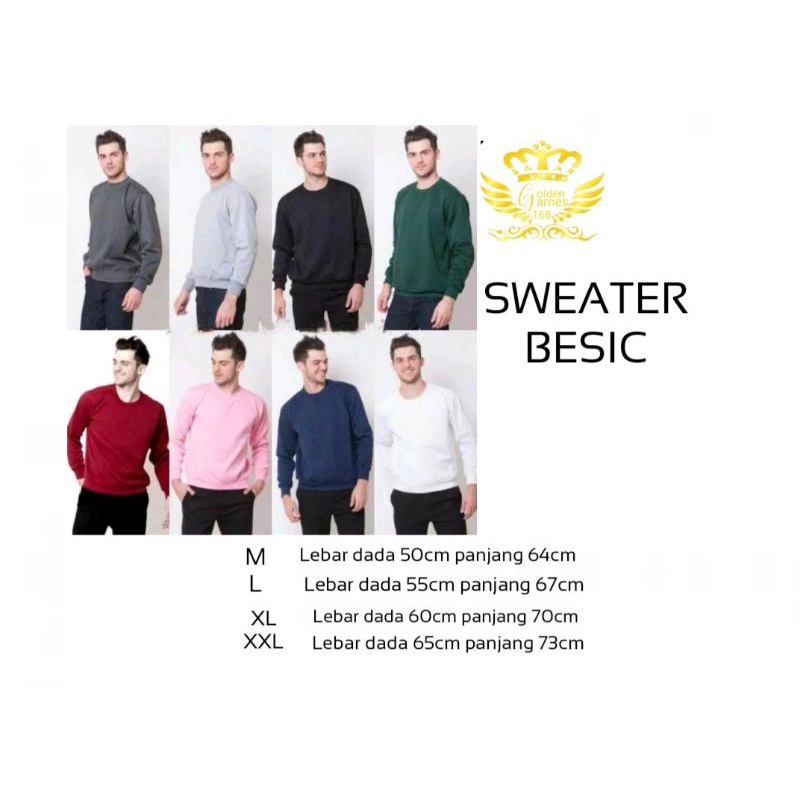 SWEATER BASIC FIRST I NEED COFFEE SIZE M-XXL (PRIA&amp;WANITA)