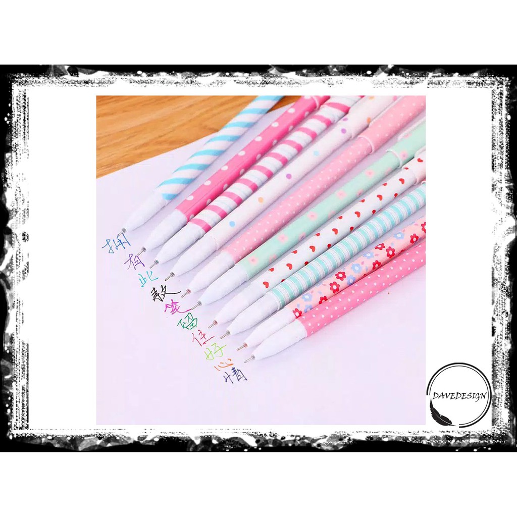 

davedesign - Pulpen Warna Warni Set 10pcs / Pena Warna