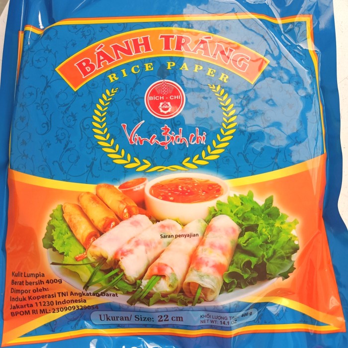 

Rice paper bahn trang lumpia 400gr