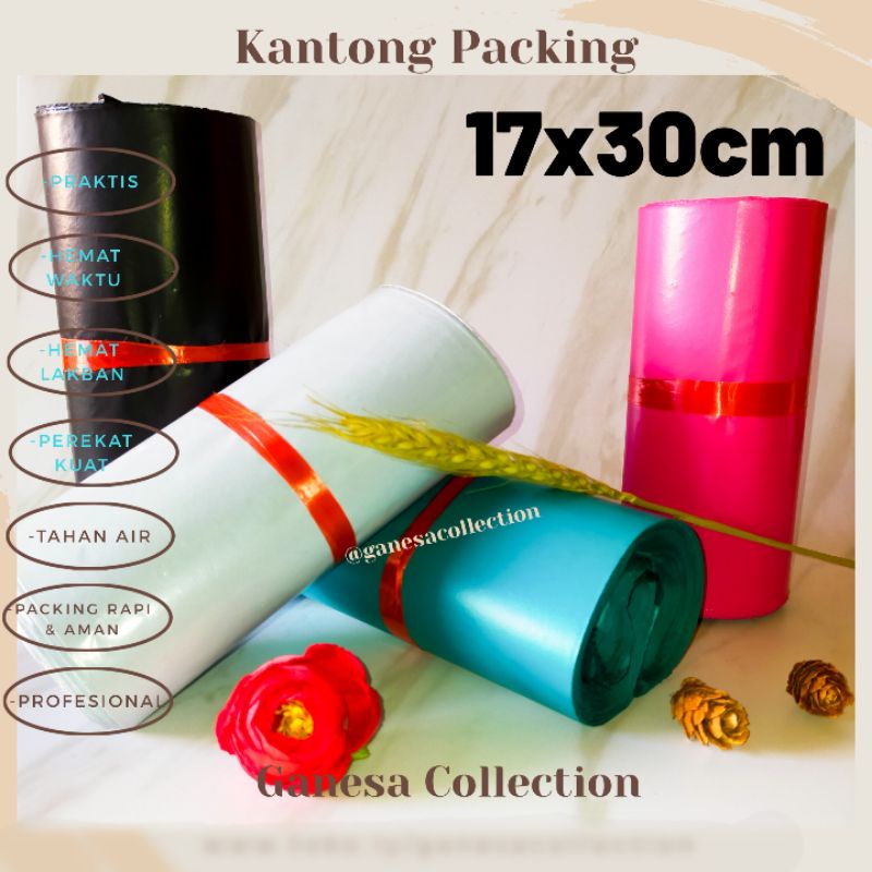 

UKURAN 17X30 PLASTIK POLYMAILER / KANTONG PACKING /PLASTIK OLSHOP MURAH / PLASTIK PACKING