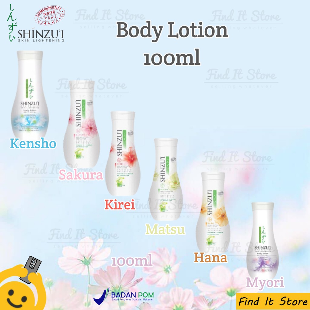 Shinzui Skin Lightening Body Lotion | Hand &amp; Body Lotion 100ml 210ml BPOM