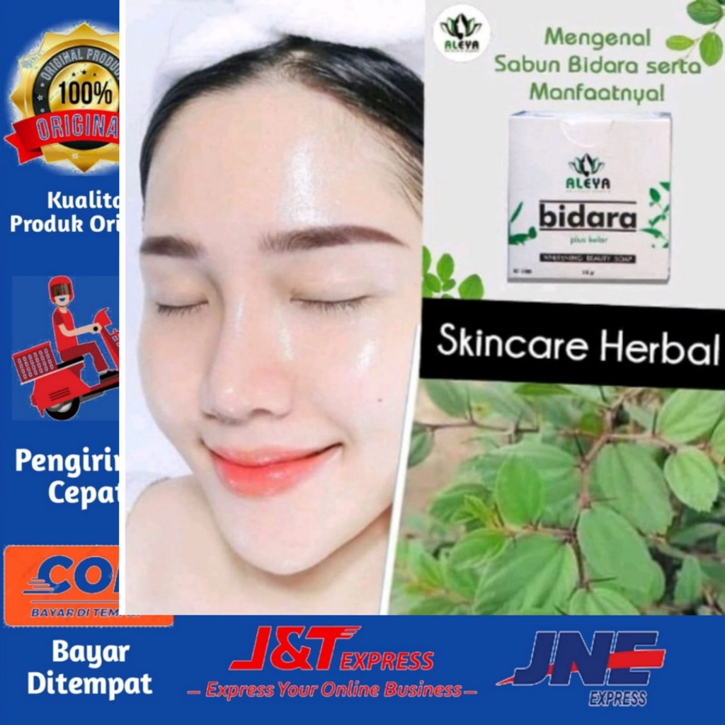 [BISA COD] Sabun Bidara Sabun Pemutih Wajah Bidara Kelor Aleya Whitening Soap Glowing Sabun Muka Obat Flek