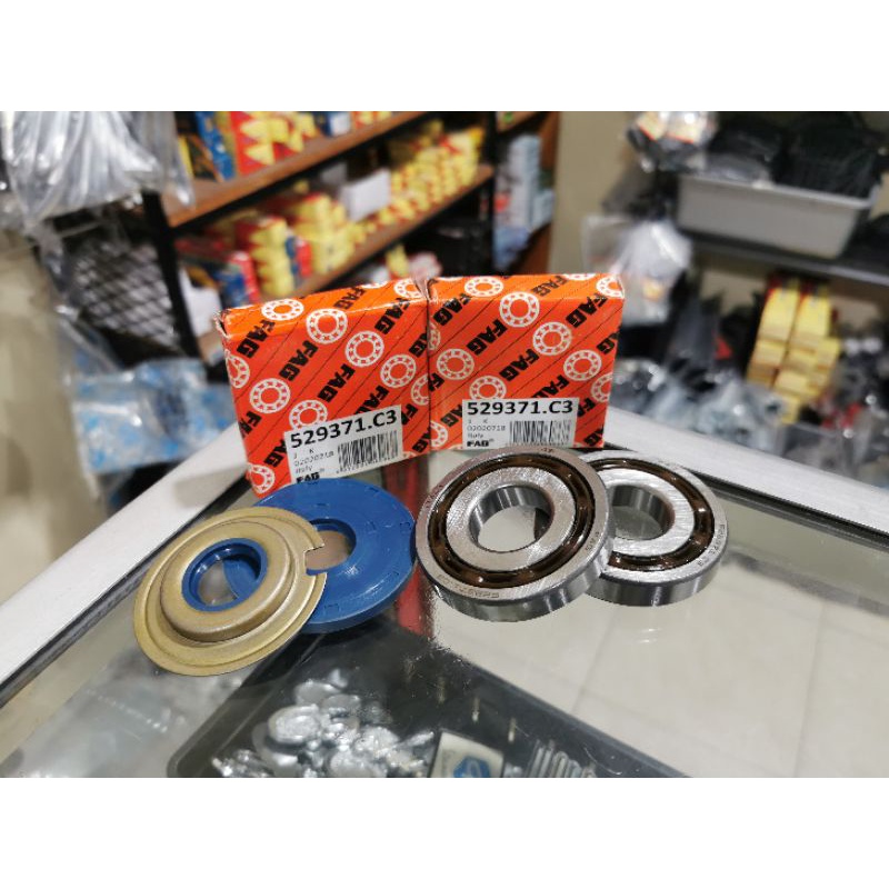 Bearing Laher kruk as Kecil Fag C3 set Seal sil Kruk as Corteco Original Italy Vespa Super Sprint VB