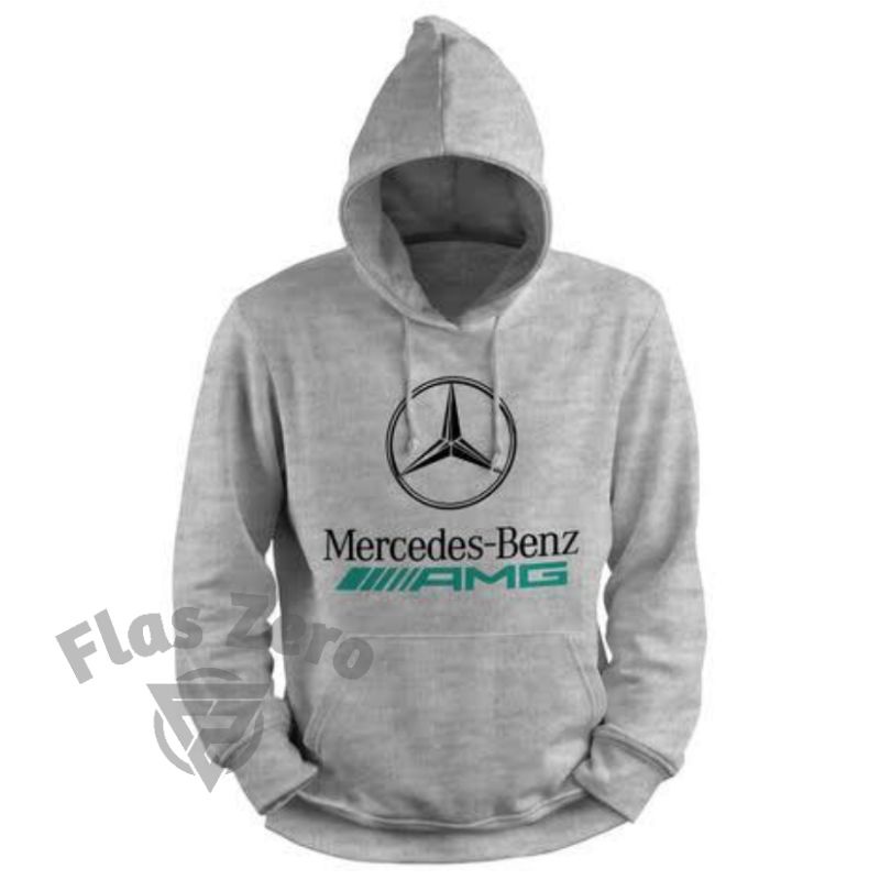 Hoodie Sweater Pria Otomotif Mercedes Benz Petronas Amg