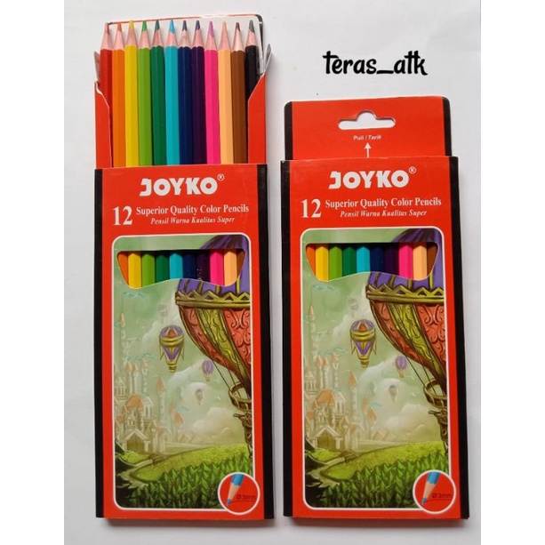 

Pensil Warna Joyko CP-100/Color Pencils 12 warna