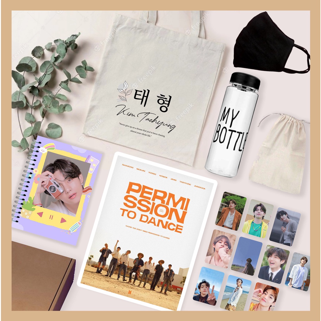 Merchandise Kpop / Paket Goes to school <b>BTS</b> Jimin / Notebook <b>BTS</b> / Totebag <b>BTS</b>...