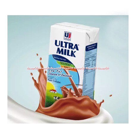 Ultra Milk Low Fat Rasa Coklat 1000ml High Calsium Susu UHT Cokelat Siap Minum Dengan Kandungan Rendah Lemak Tinggi Kalsium Ultramilk Lowfat 1 Litter