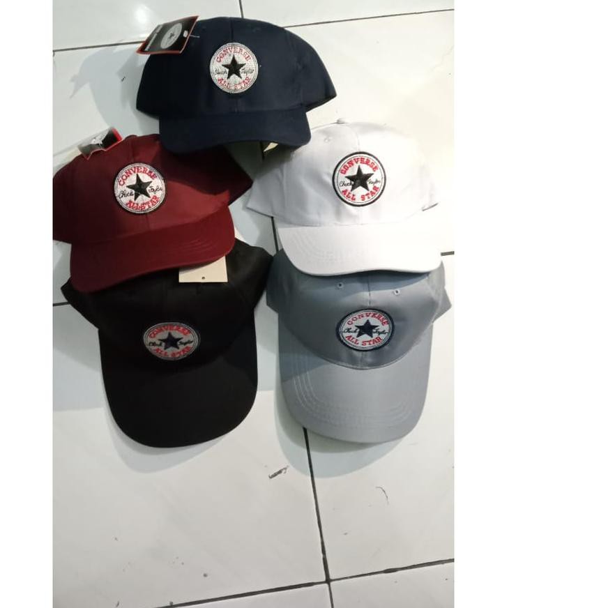 Big Sale Topi Baseball Converse Pria Polos Sport Hitam Premium Lokal Bandung Olahraga Distro (＝⌒▽⌒＝)