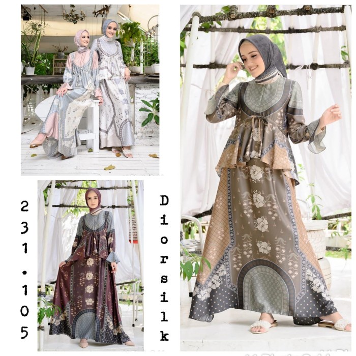 PREMIUM GAMIS KLAMBY DIOR SILK BUSUI FRIENDLY 231