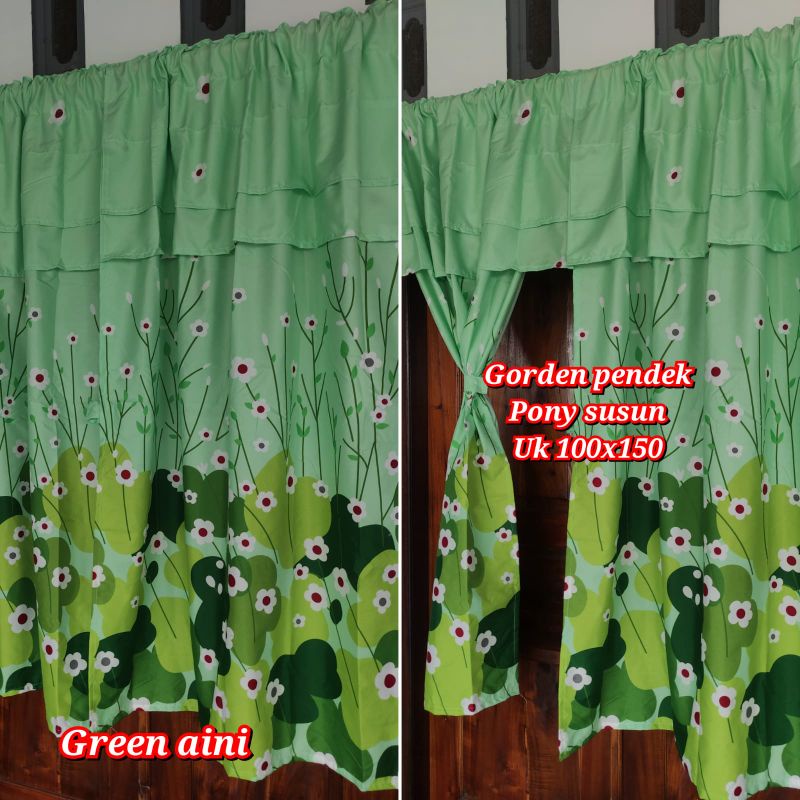 Gorden pony pendek 100x150 gorden serut motif