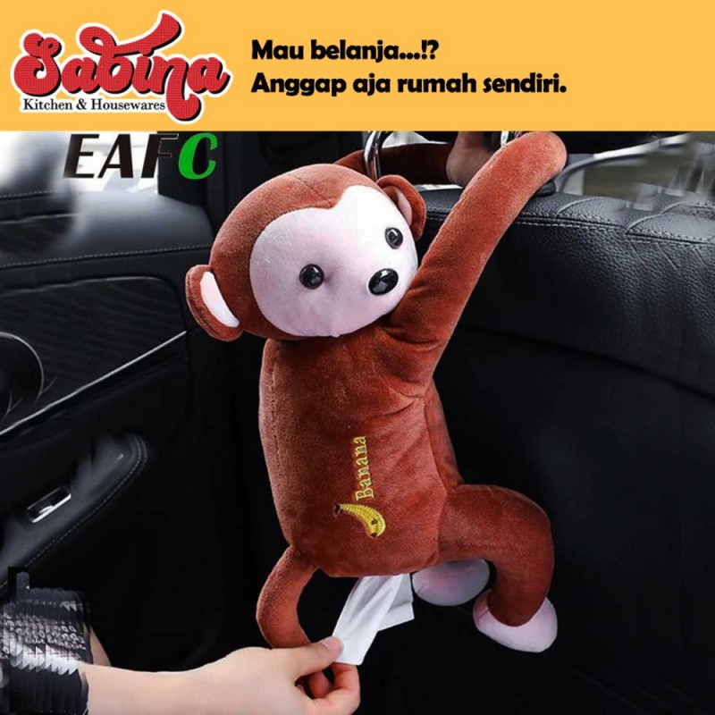 Kotak Box Tempat Tisu Mobil Monyet Gantung Monkey Car Hanging Tissue