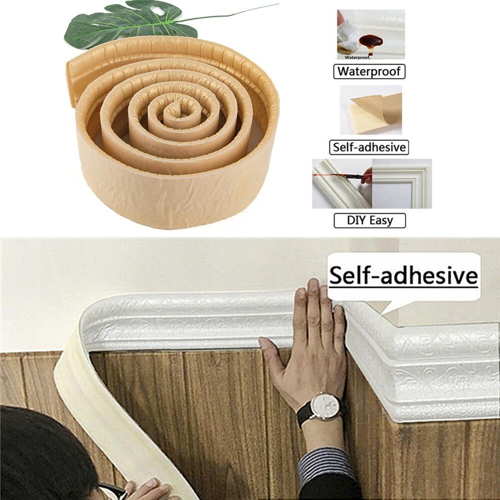 SN-C121 Wall Border List Wallpaper Wallborder Foam 3D Elegan Walpaper List Foam Stiker Dinding-2