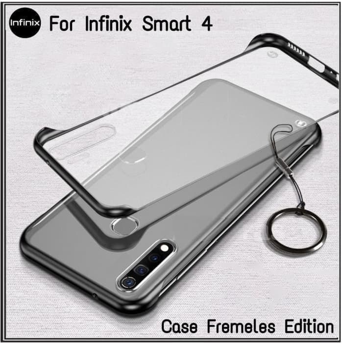 Case infinix Smart 4 Hardcase FramelessTranparan Matte Fingger