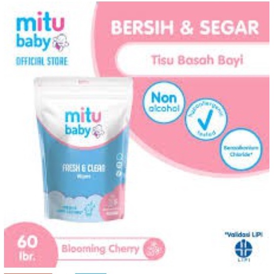 MITU BABY WIPES REFILL ISI 60's