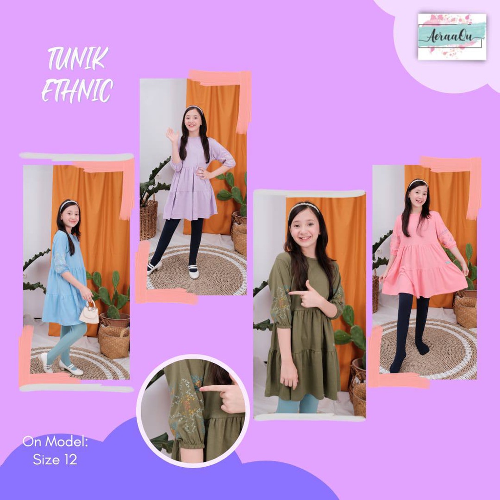 Tunik Etnic Free Legging Wudhu by AEraaqu