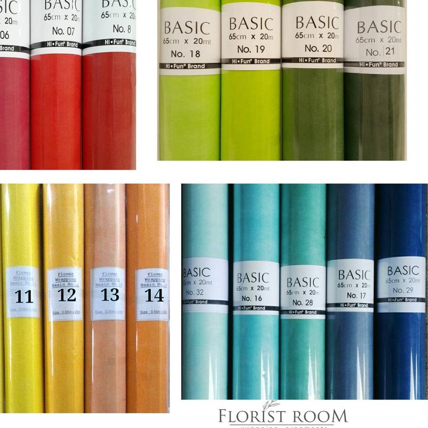 

♫ Tissue Paper Basic 65cm x 20m Variasi No.1-15 - Kertas Bunga - Bouquet ✷