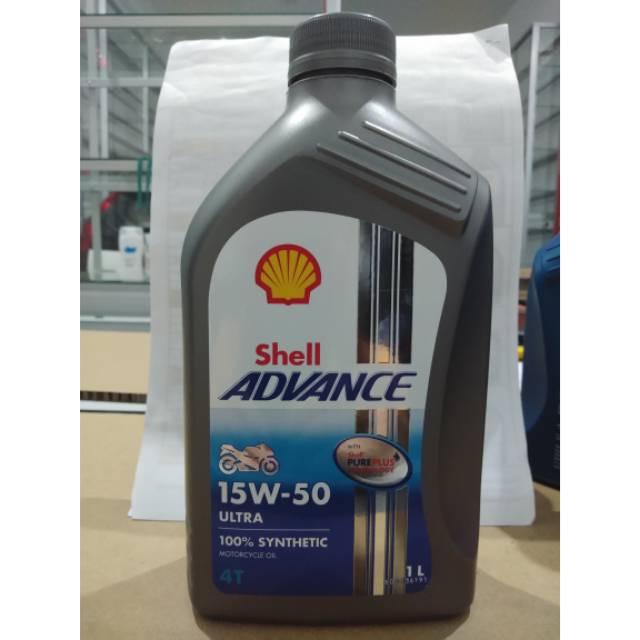 Oli Motor Shell Advance Ax Ultra 4T 1L 15W–50 Dan 10W-40