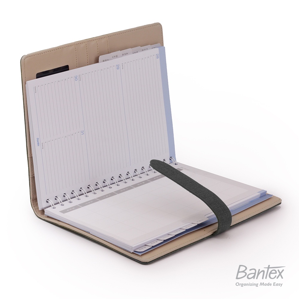 

Terlaris ✨ - Buku Agenda Planner Cover Kulit Black Leather Diary Bantex - 7492 103.1.23