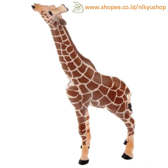 [Nikyushop] Mainan Edukasi Pajangan Miniatur Hewan Giraffe Male Jerapah Animal Figure