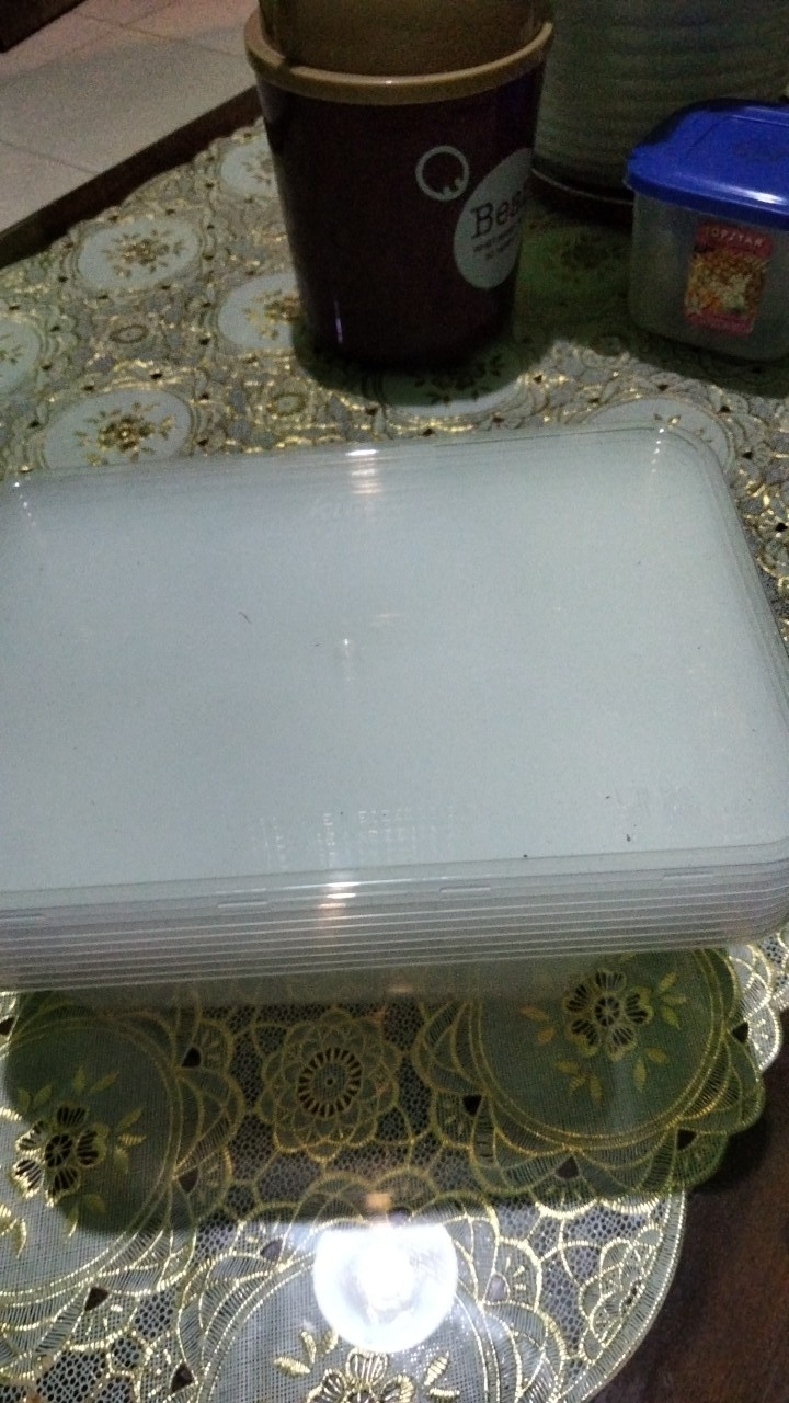 Thinwall Premium Rectangle Kiip Natural Set (650ml) Persegi Panjang Bening