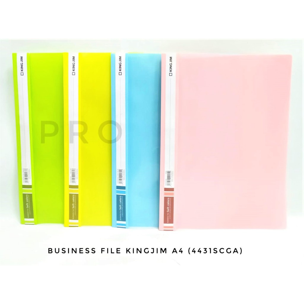 

MAP SNELHEKTER A4 KING JIM SOFT COLOUR 4431 SCGA BUSINESS BISNIS FILE MAP PLASTIK 2 LUBANG