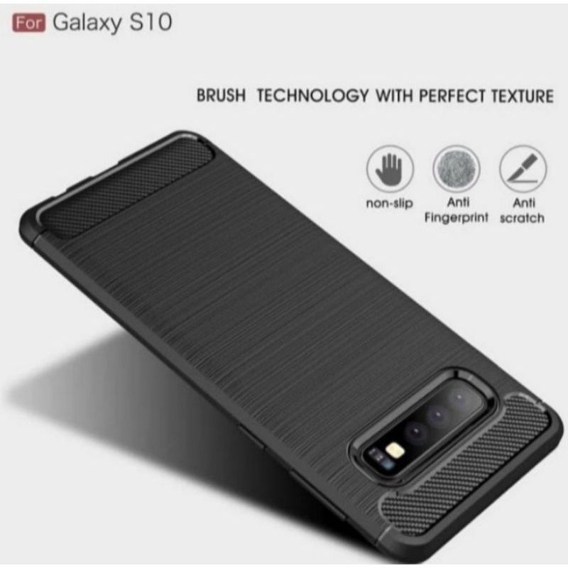 Softcase Slim Fit Carbon Samsung S10 - UA