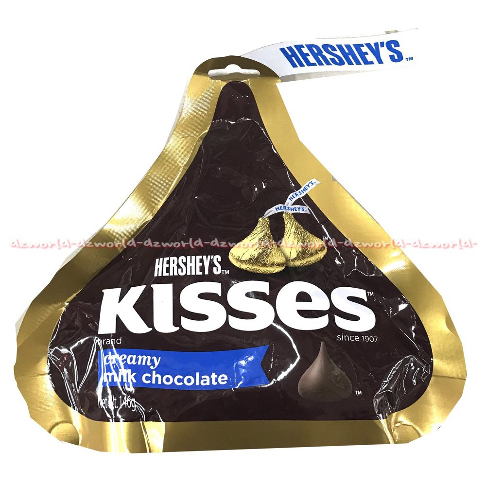 Hershey's Kisses Creamy Milk Chocolate 146gr Bulat Coklat Cookies Creme Hersheys