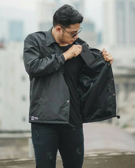 Jaket Coach Barong Jaket Parasut Pria Jakat Indigo