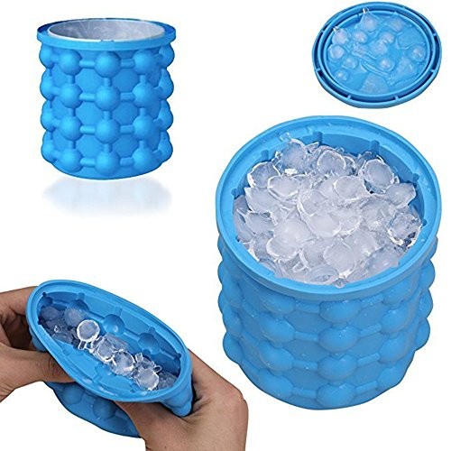 Alat Cetakan Pembuat Es Batu Anti Pecah Ice Cube Silikon GENIE Maker