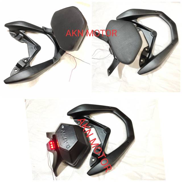 SANDARAN JOK BELAKANG YAMAHA NMAX 155 old  PLUS LAMPU LED PNP