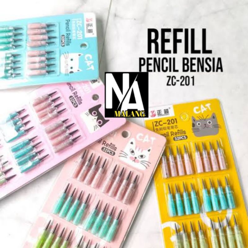 

Refills Isi Ulang Pensil Susun Tusuk Bensia Lantu ZC-201 32Pcs 20g