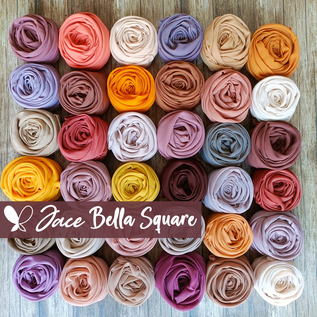 (PART 2) JACE Bella Square PolyCotton Double Hycon Jahit Tepi / Neci