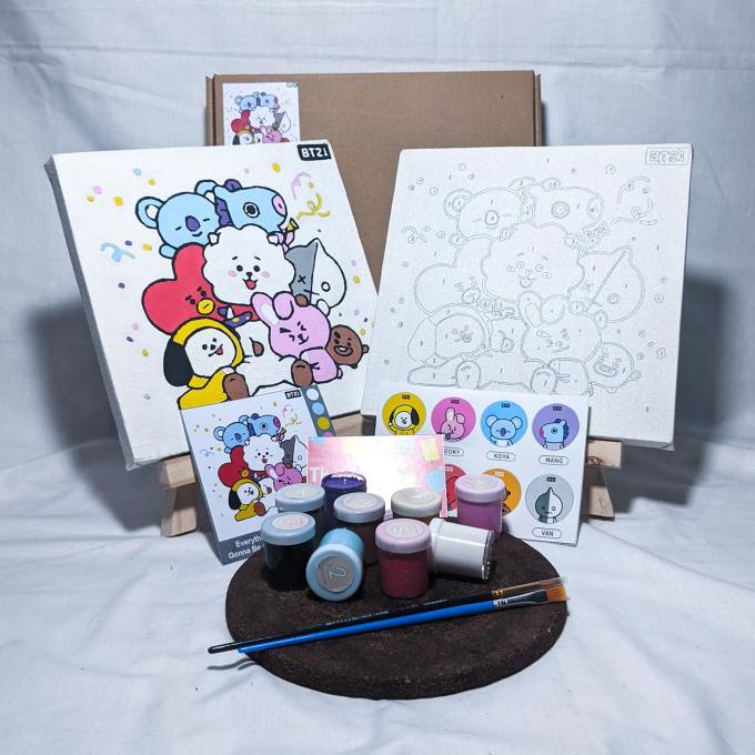 

Paint By Number Kit BT21 - Cocoart.id I Kanvas 20 x 20 cm READY STOK