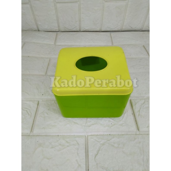 kotak tisue mini - kotak tempat tisue warung-tempat tissue diana hijau