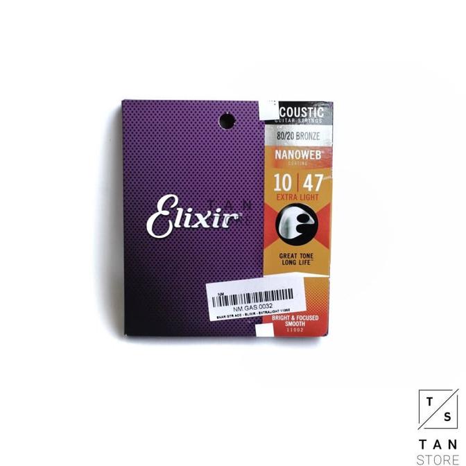 Original Senar String Gitar Akustik Elixir Nanoweb Polyweb
